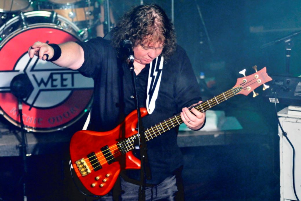 Steve Priest is the founding bass player for the English Glam Rock Band Sweet